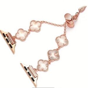 Rose Gold Clover Apple Watch Bands 44mm